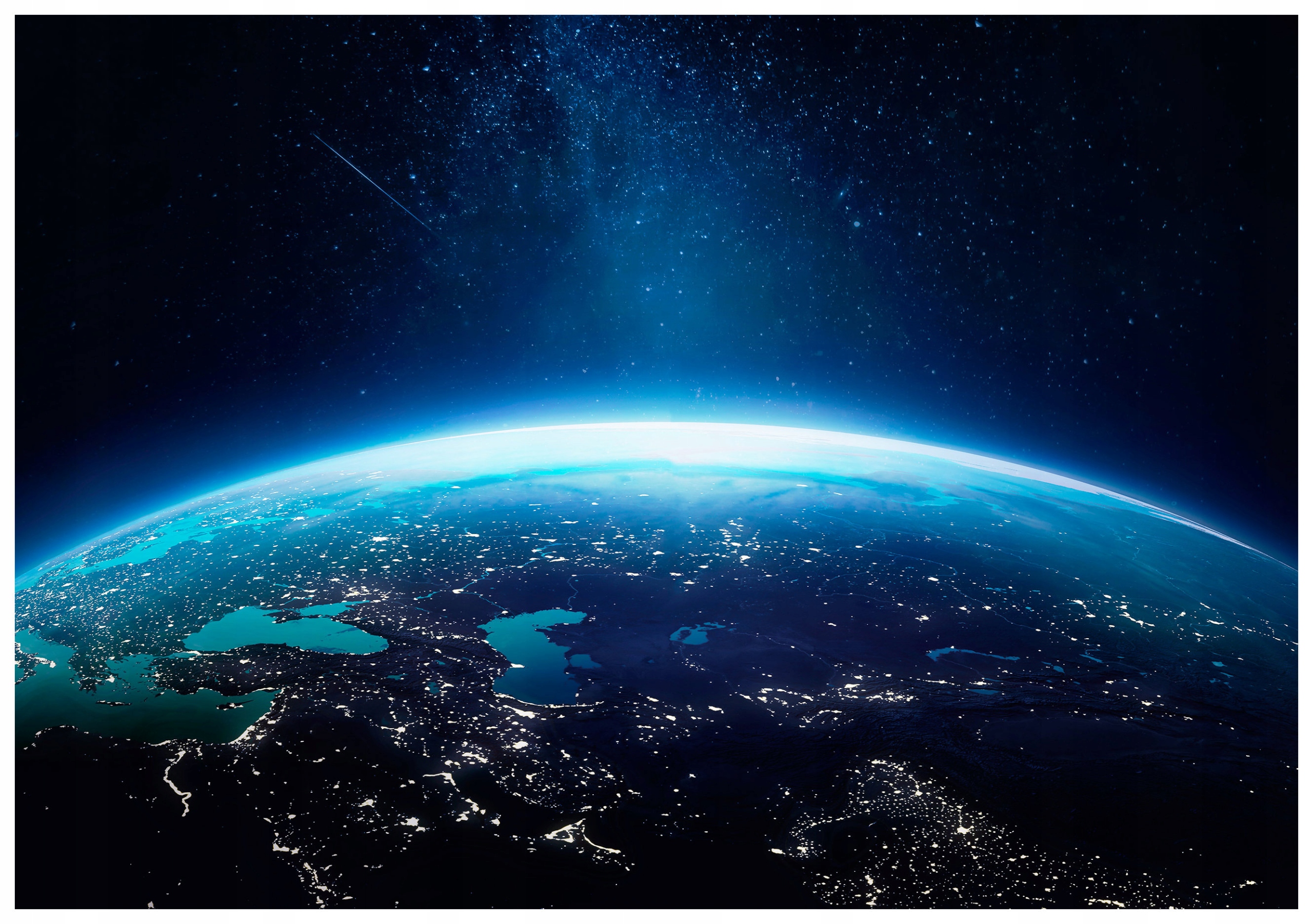 Fototapeta Vesmír Země v noci Hvězdná Odyssea vesmír 368x254 lepidlo