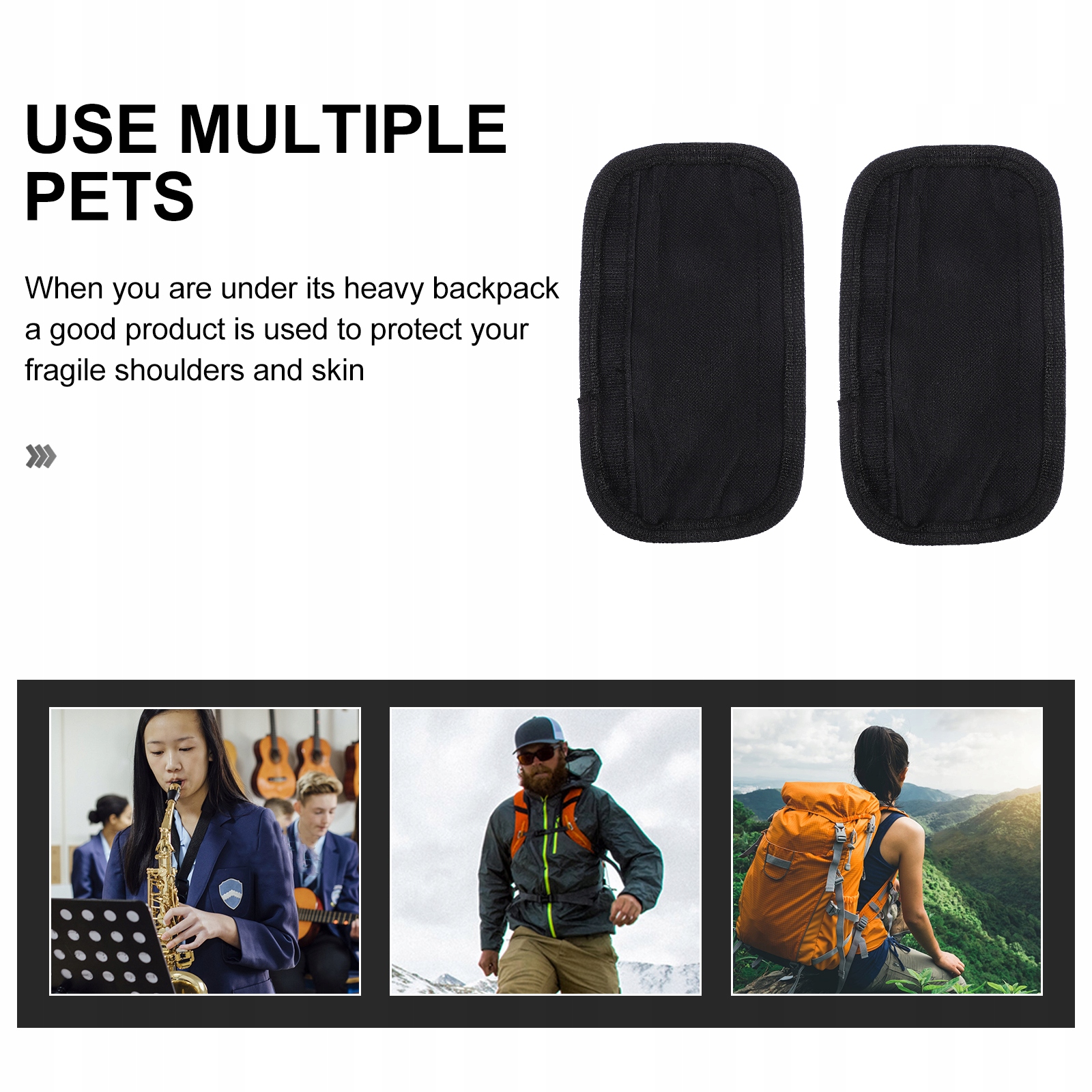 PODKŁADKA NA PASEK NA RAMIĘ VINTAGE NAKŁADKI NA PLECAK