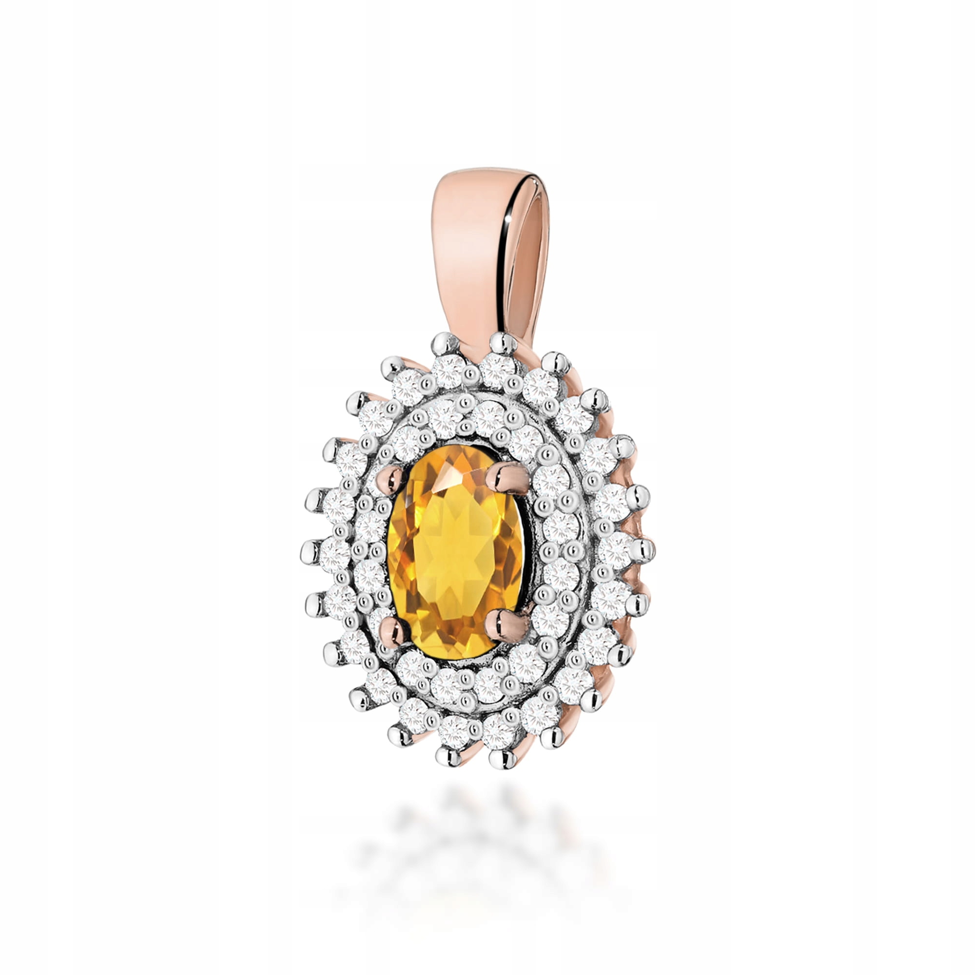 Přívěsek Z0303 Citron 0,60 ct růžové zlato