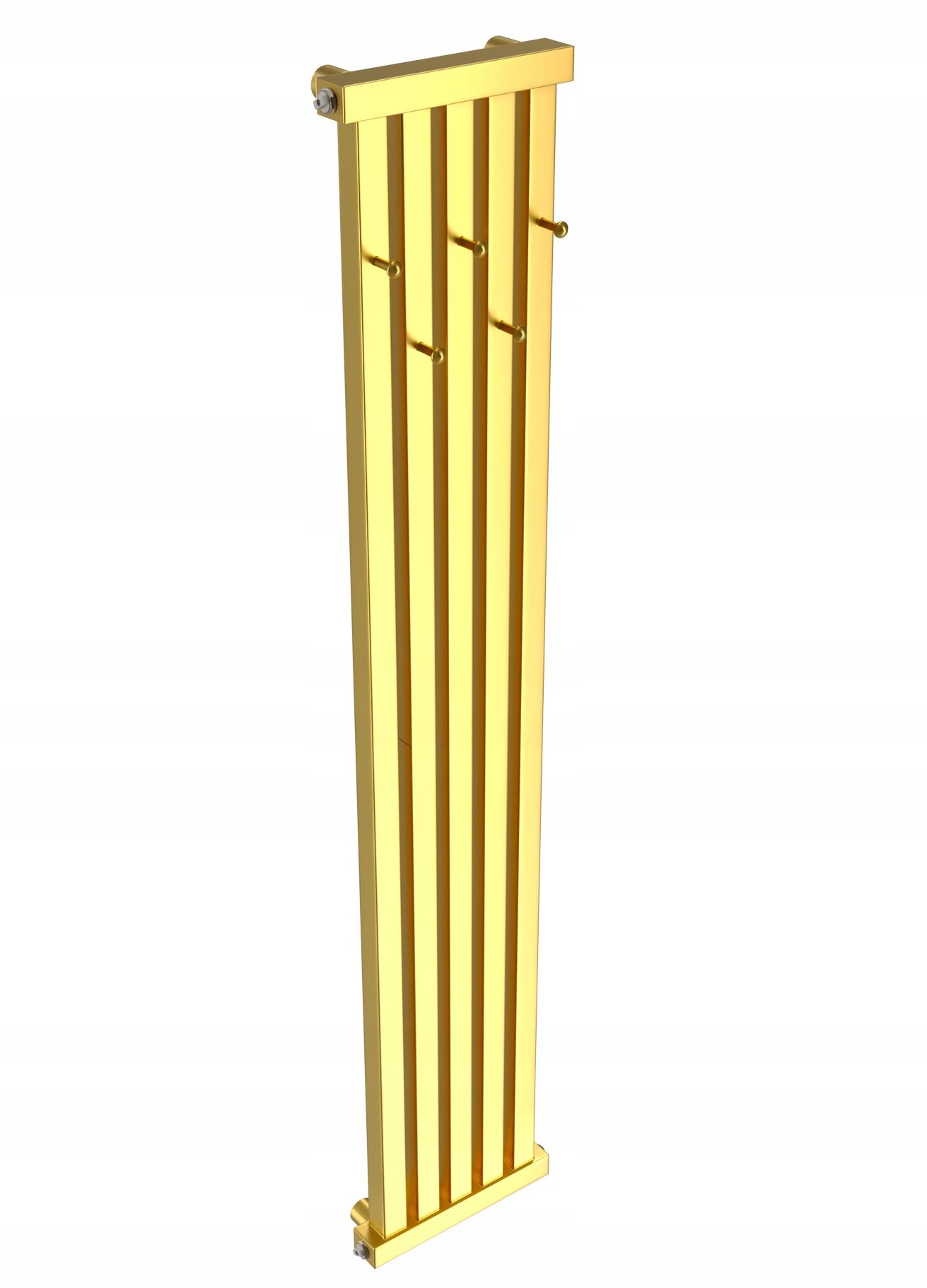 Dekorativní radiátor s věšáky Radiator Hook 140x32 Zlatý