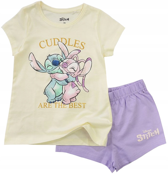 LILO I STITCH PIŻAMA dziewczęca KRÓTKI RĘKAW SZORTY