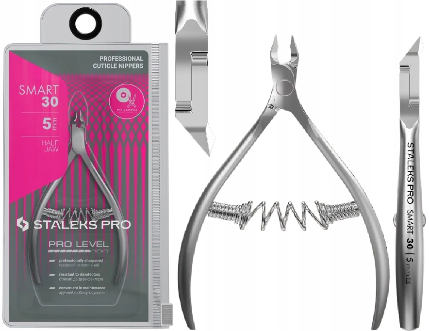Profesionální kleště na kůži Smart 30 5 mm Staleks Vynikající přesnost