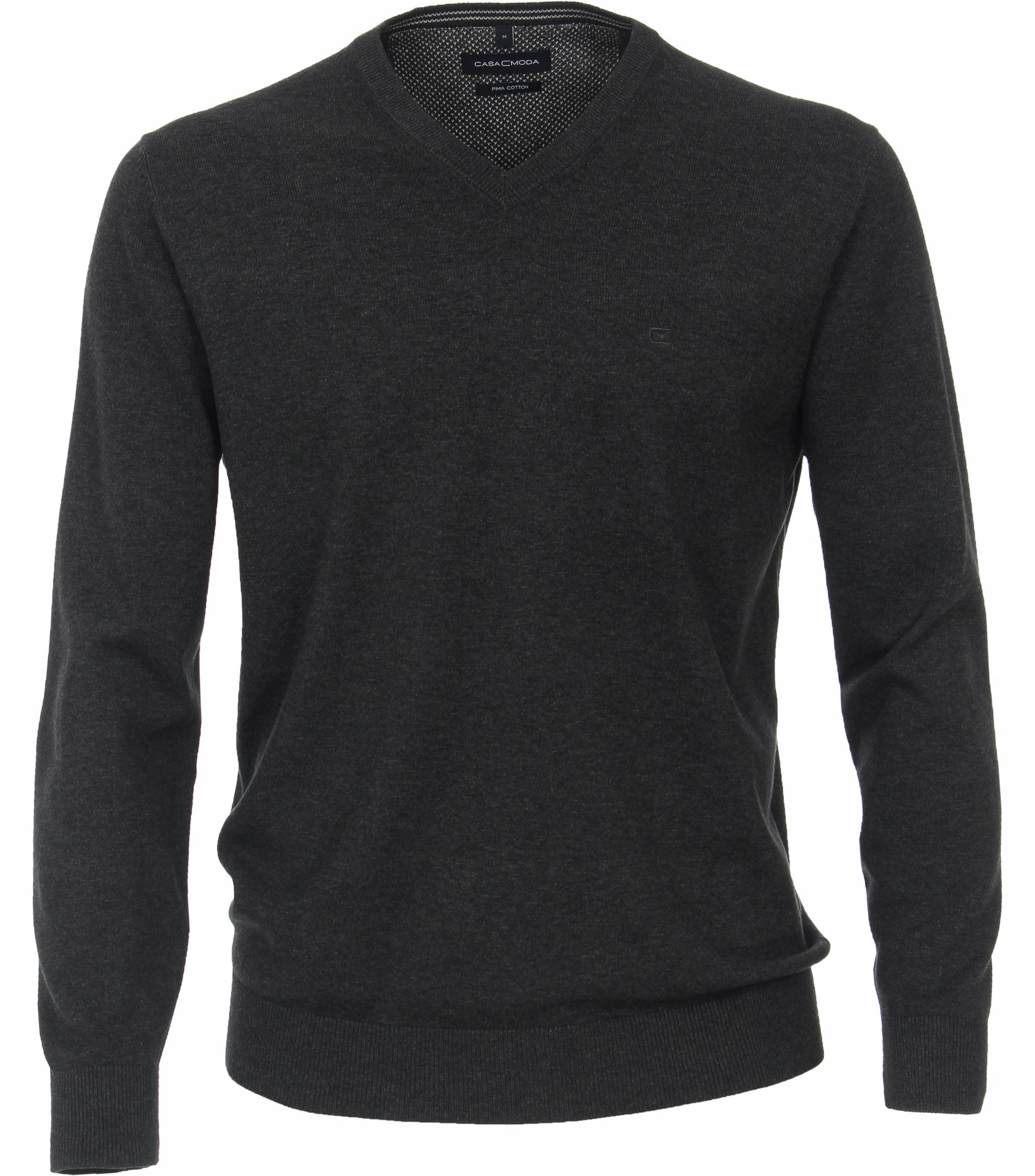 Casamoda Velké Velikosti Svetr Pullover Výstřih Do V Antracitový 3XL obv. 144cm