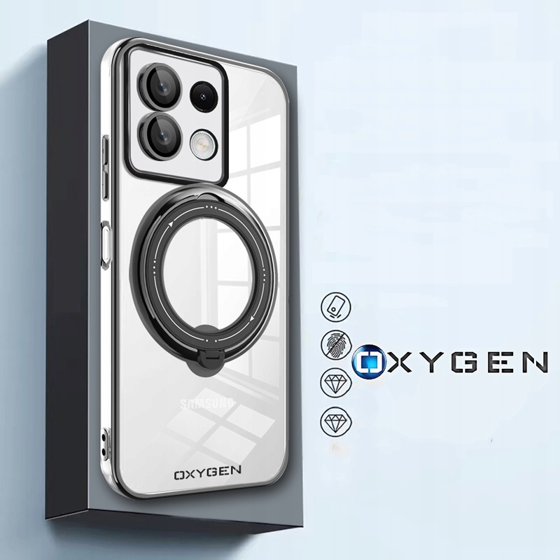 Etui Case pokrowiec OXYGEN MAGSave do Xiaomi Redmi Note 13 PRO 5G + SZKŁO Dedykowany model Note 13 PRO 5G