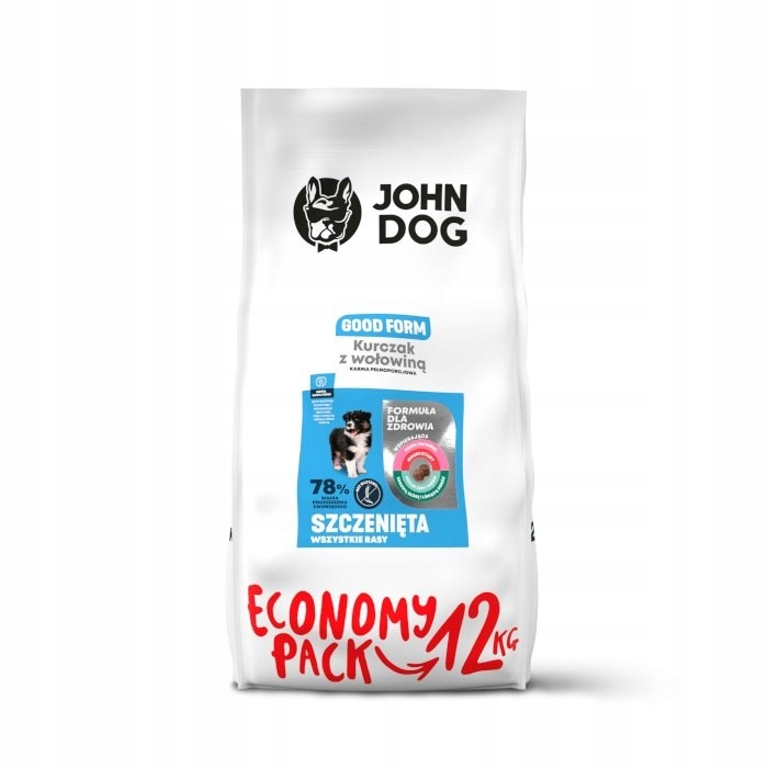 Karma sucha dla psa John Dog Good Puppy kurczak z wołowiną 12kg