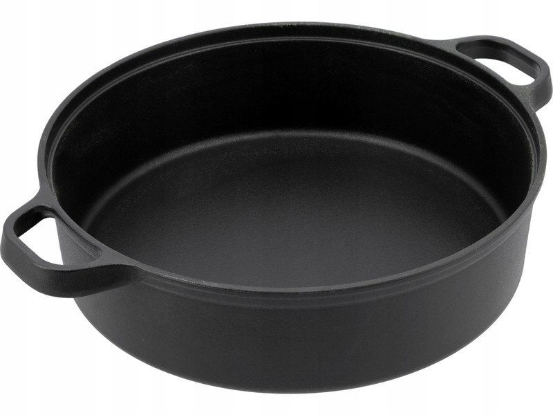 Hluboká Litinová Grilovací Pánev 28 CM