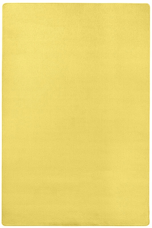 Koberec jednobarevný, 100 x 150 cm, žlutý s měkkým krátkým vlasem