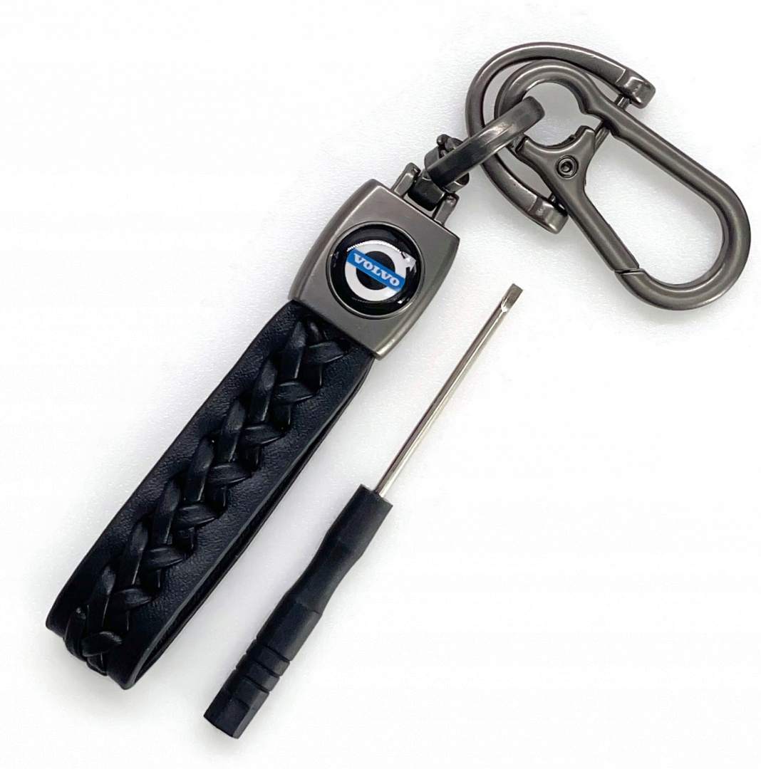 Brelok Do Kluczy Samochodowy Volvo Metal Skóra