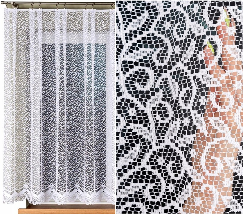 Bohumila Vzor 004542 vel. 400 x 160 cm záclona rovná (s lemováním)