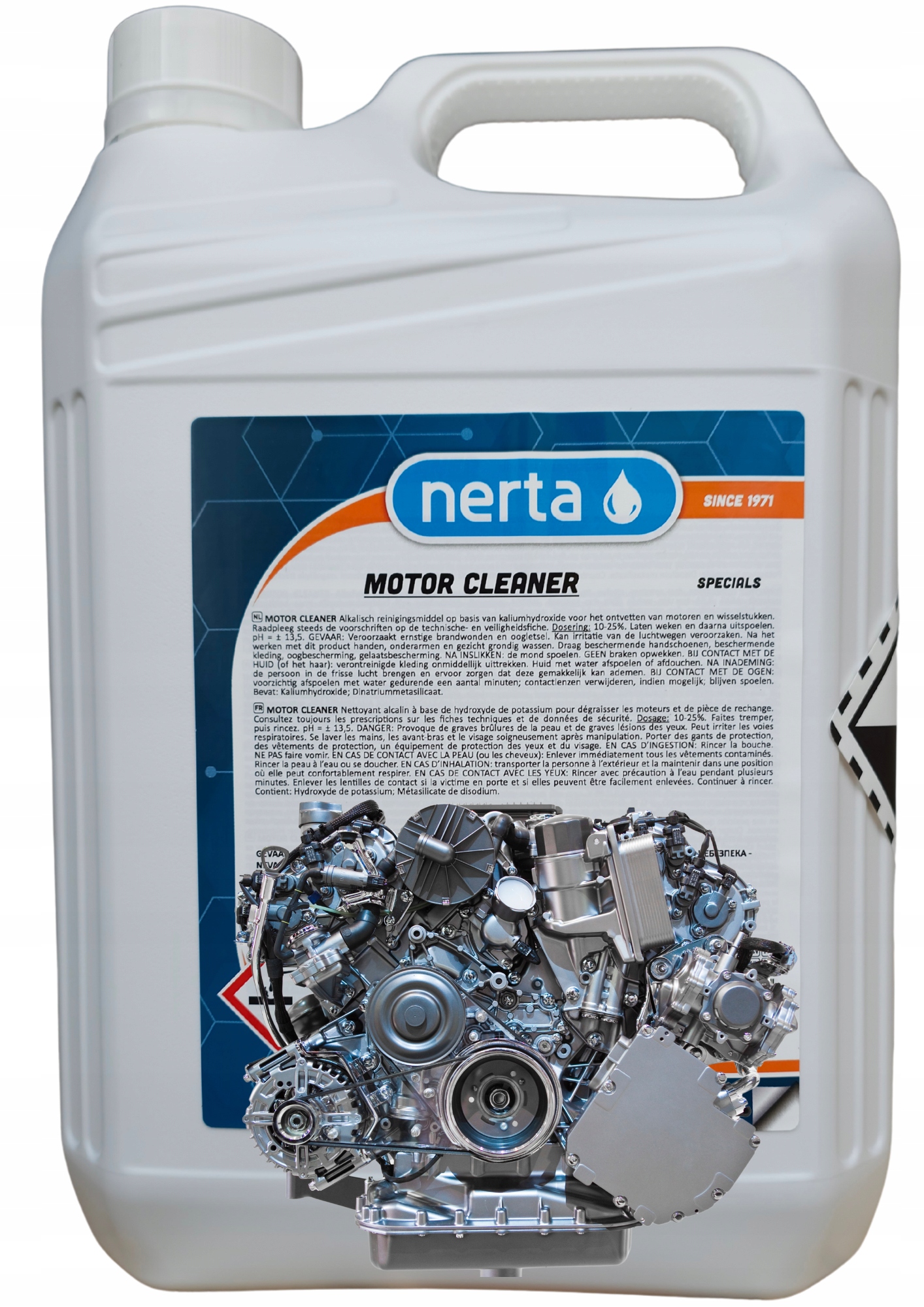 Nerta Motor Cleaner 5L Skuteczny płyn do czyszczenia silnika części auta
