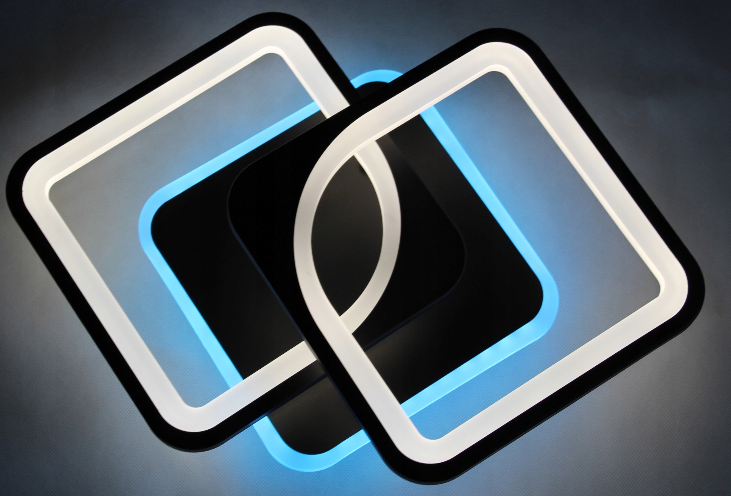 LAMPA LED RING LAMPA SUFITOWA PLAFON LED OPRAWA + PILOT + RGB Kształt kwadratowy