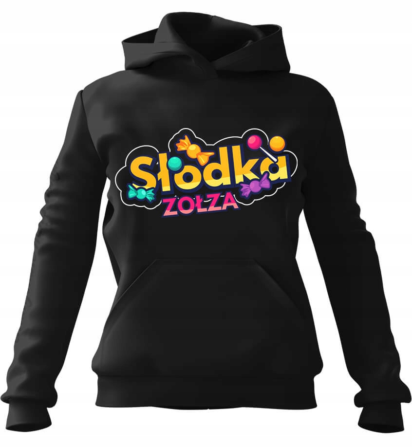 Dámská s kapucí Sweet Mikina černá, velikost L