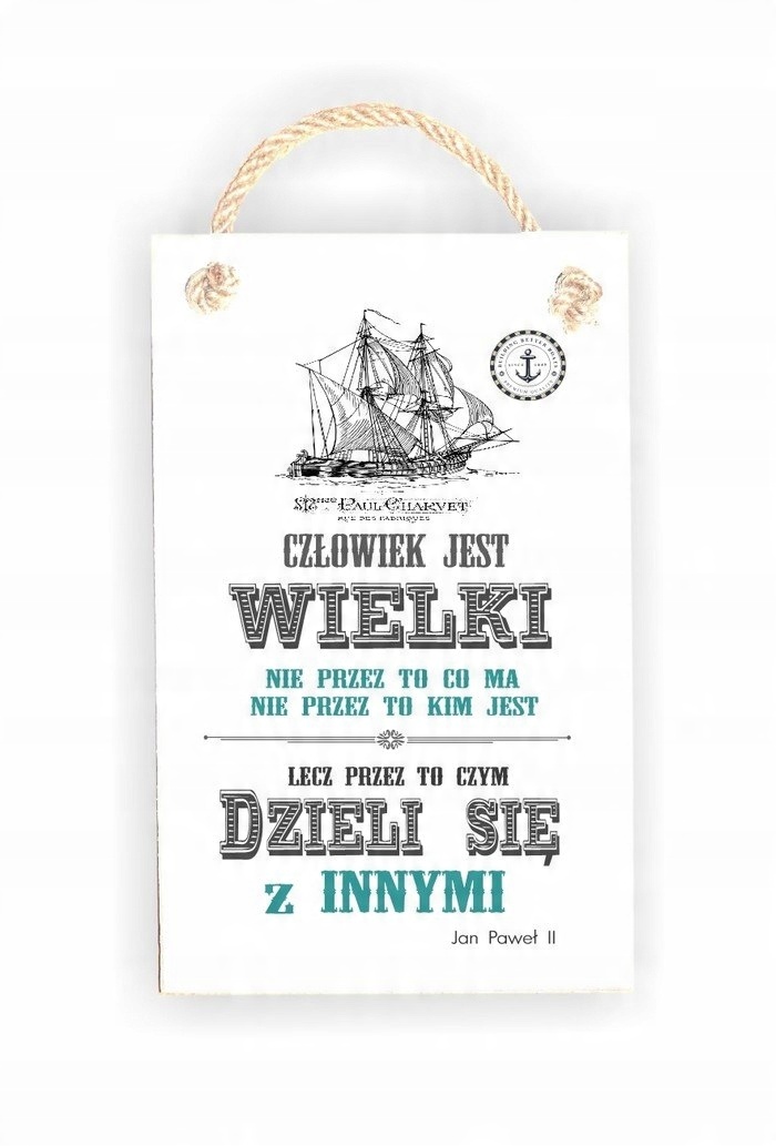 

Tabliczka 06 - "Człowiek jest wielki...