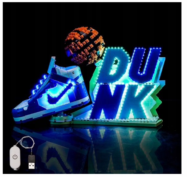 Lampka Led BrickBling kompatybilna z klockami Lego Nike Dunk 43021