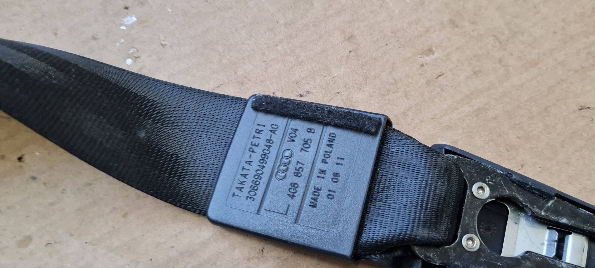 A6 C7 4G tension belt safety left front ORG 4G8857705B A7 4G