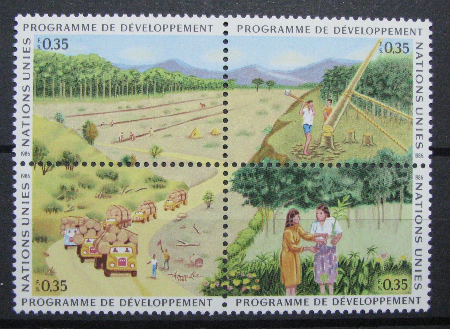 ONZ GENEWA - Mi 138-141 **