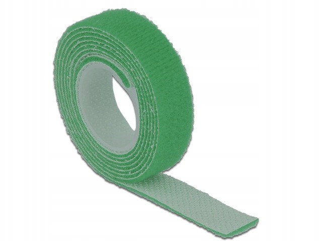 Organizer Kabli Rzep 1M X 13MM Zielona Delock
