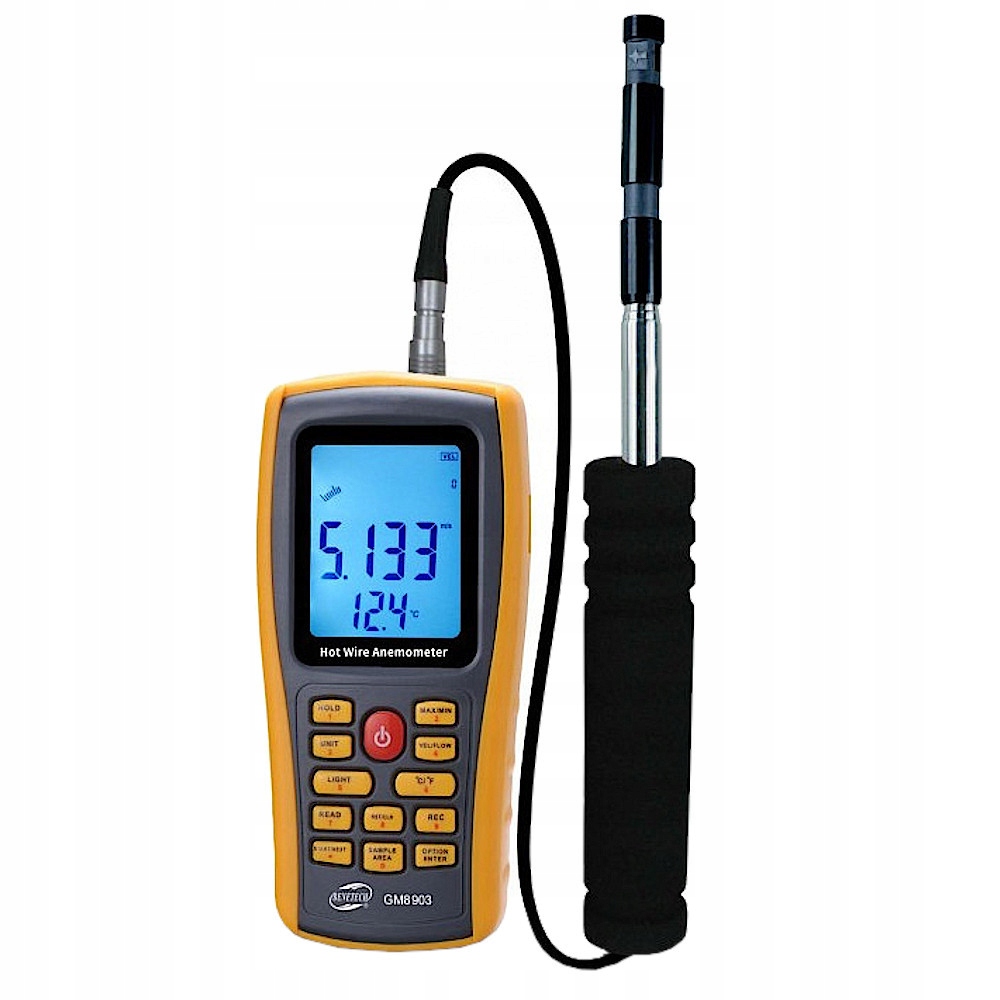 BENETECH MIERNIK WIATRU ROZKŁADANY OD 30CM DO 1M