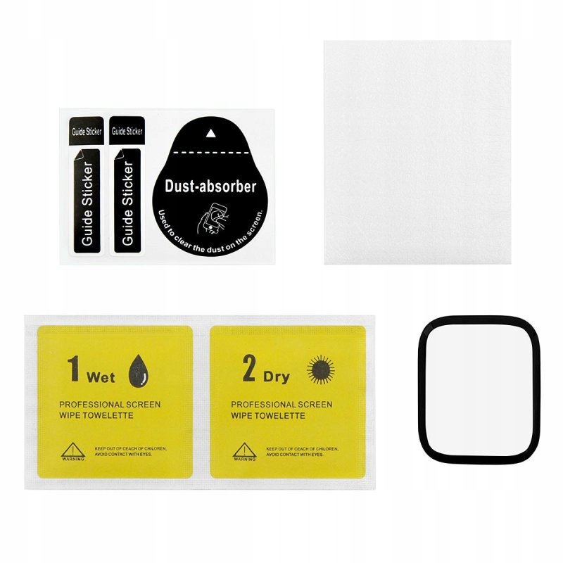 SZKŁO HARTOWANE 9H DO APPLE WATCH 7/8/9 41MM SZKIEŁKO NA WYŚWIETLACZ Kod producenta SZYBKA OCHRONNA WYŚWIETLACZA