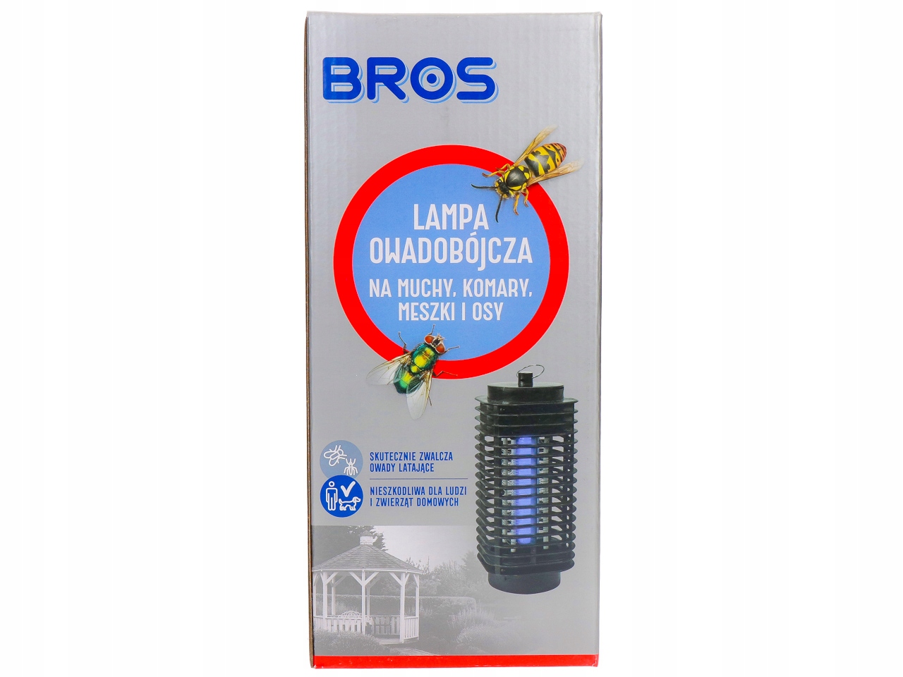 LAMPA OWADOBÓJCZA LAMPION ODSTRASZACZ NA MUCHY KOMARY MESZKI OSY BROS Producent Bros