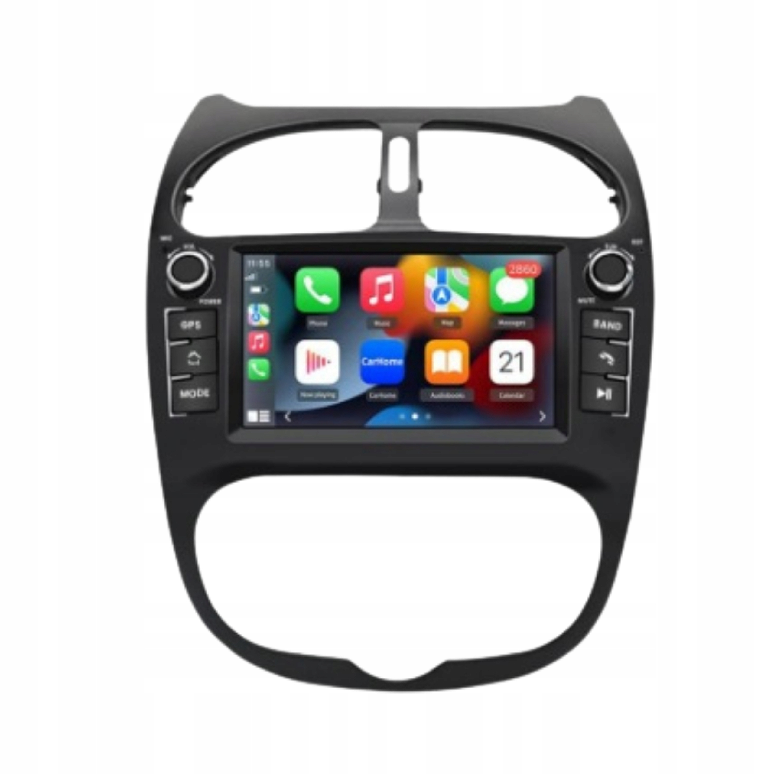 Rádio Navigácia Android Peugeot 206 2001-2016 7-palcový CarPlay 2/64GB