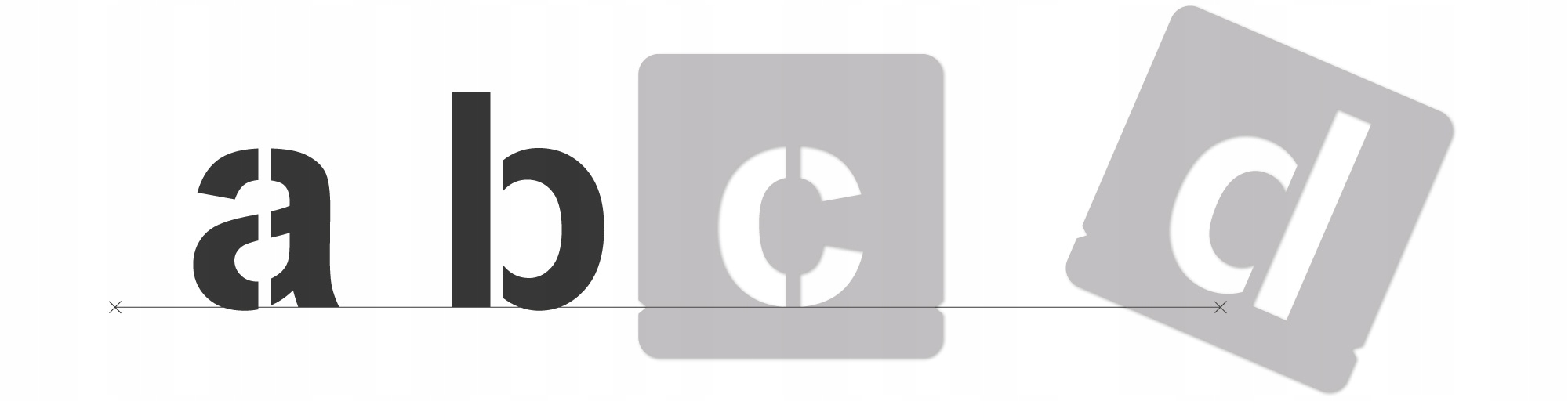 Szablon WIELORAZOWY // zestaw LITER I CYFR / 7 cm Marka Nakleo