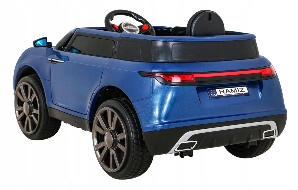 Дитяча машинка на акумуляторі, 4x4, пульт дистанційного керування, MP3, світлодіодна, чорного кольору