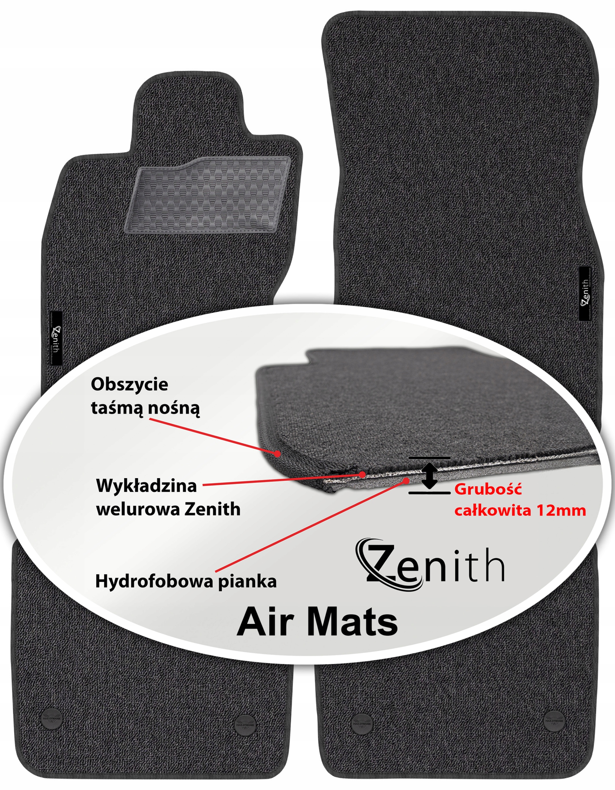 Jaguar Xj VII 2003-2007 Velúrové koberčeky do auta Zenith Air Mats