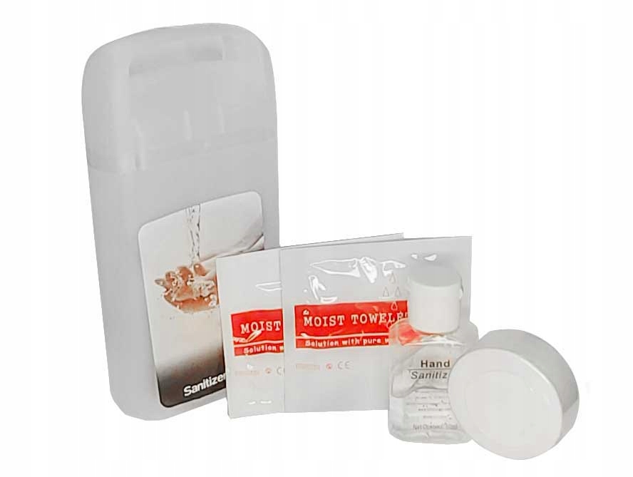 Zestaw Do Dezynfekcji Rąk Apteczka Żel Chusteczki