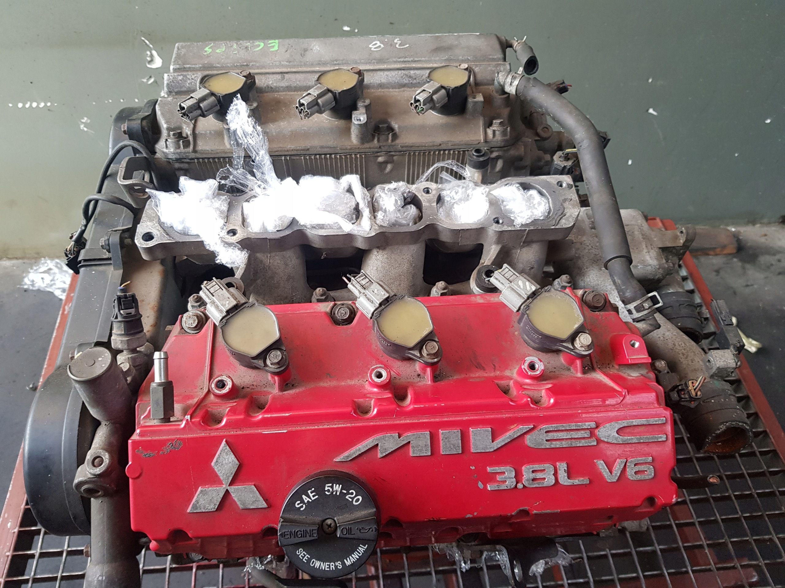 motor benziner- säule MITSUBISHI ECLIPSE 3.8 6G75