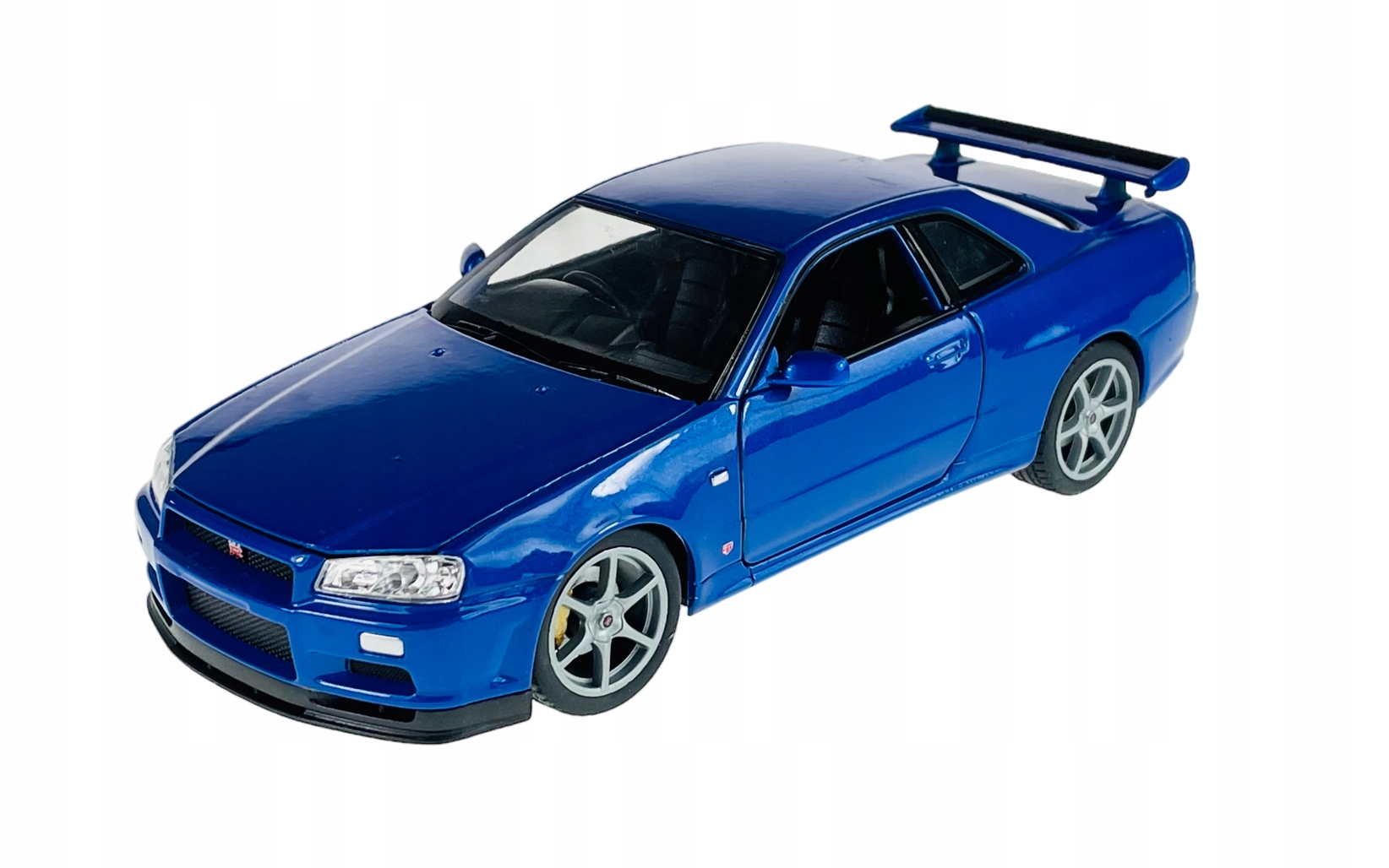 Welly Nissan Skyline Gt-r R34 Modrá 1:24 Nový Kovový Model 24108