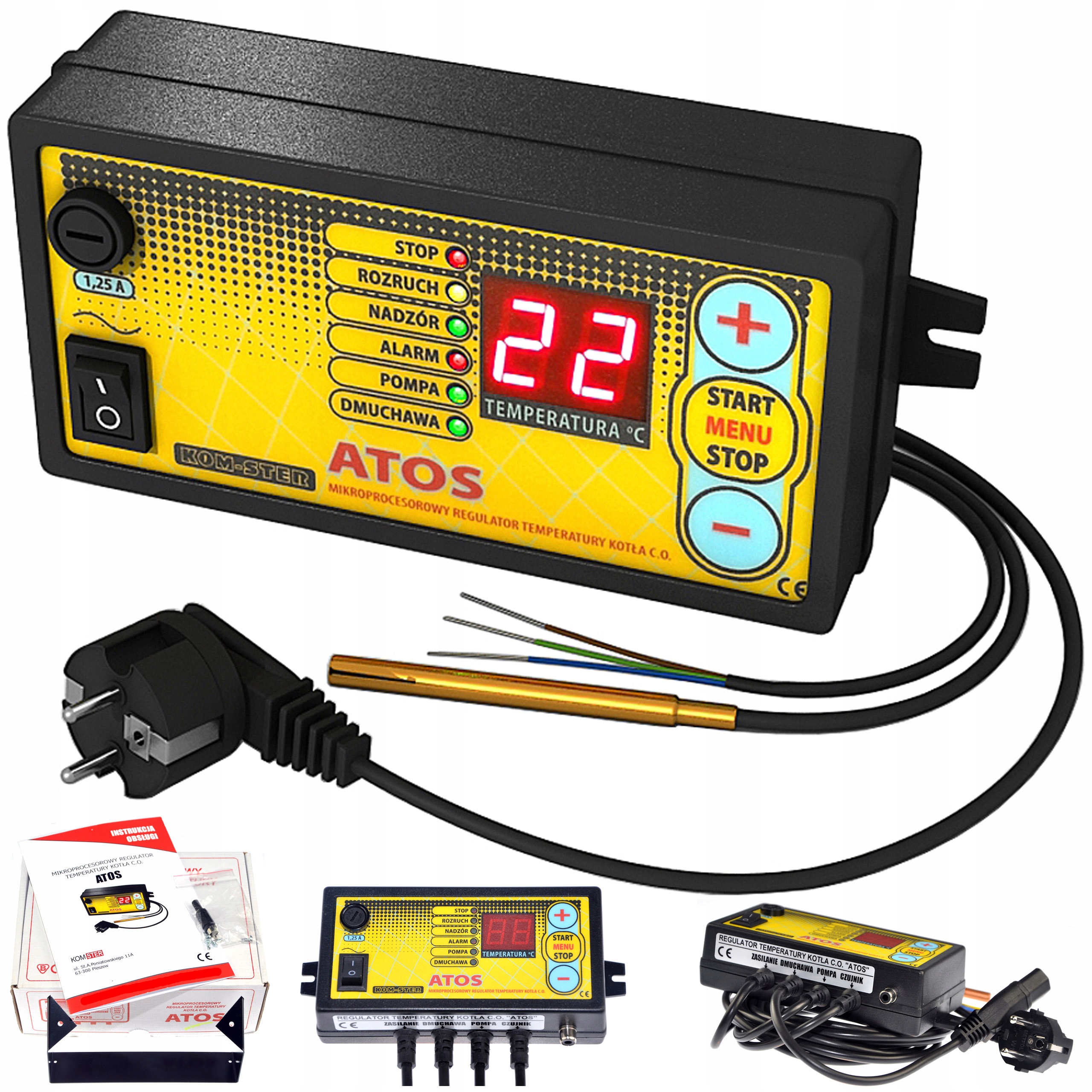 ATOS - sterownik, regulator do kotła, pieca POLSKI