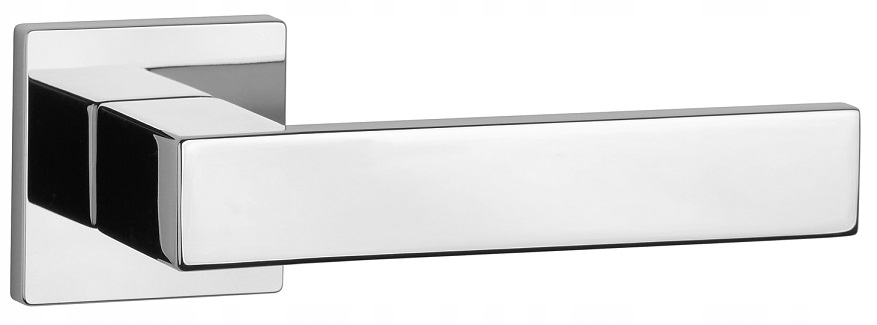 Kľučka rozeta štvorcová Pina Q Slim chróm Aprile