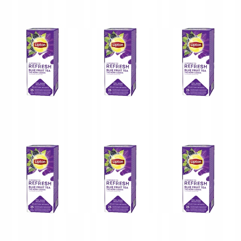 Lipton Classic Blue Fruit 25 obálek x1,6 g (bobulové ovoce) X6