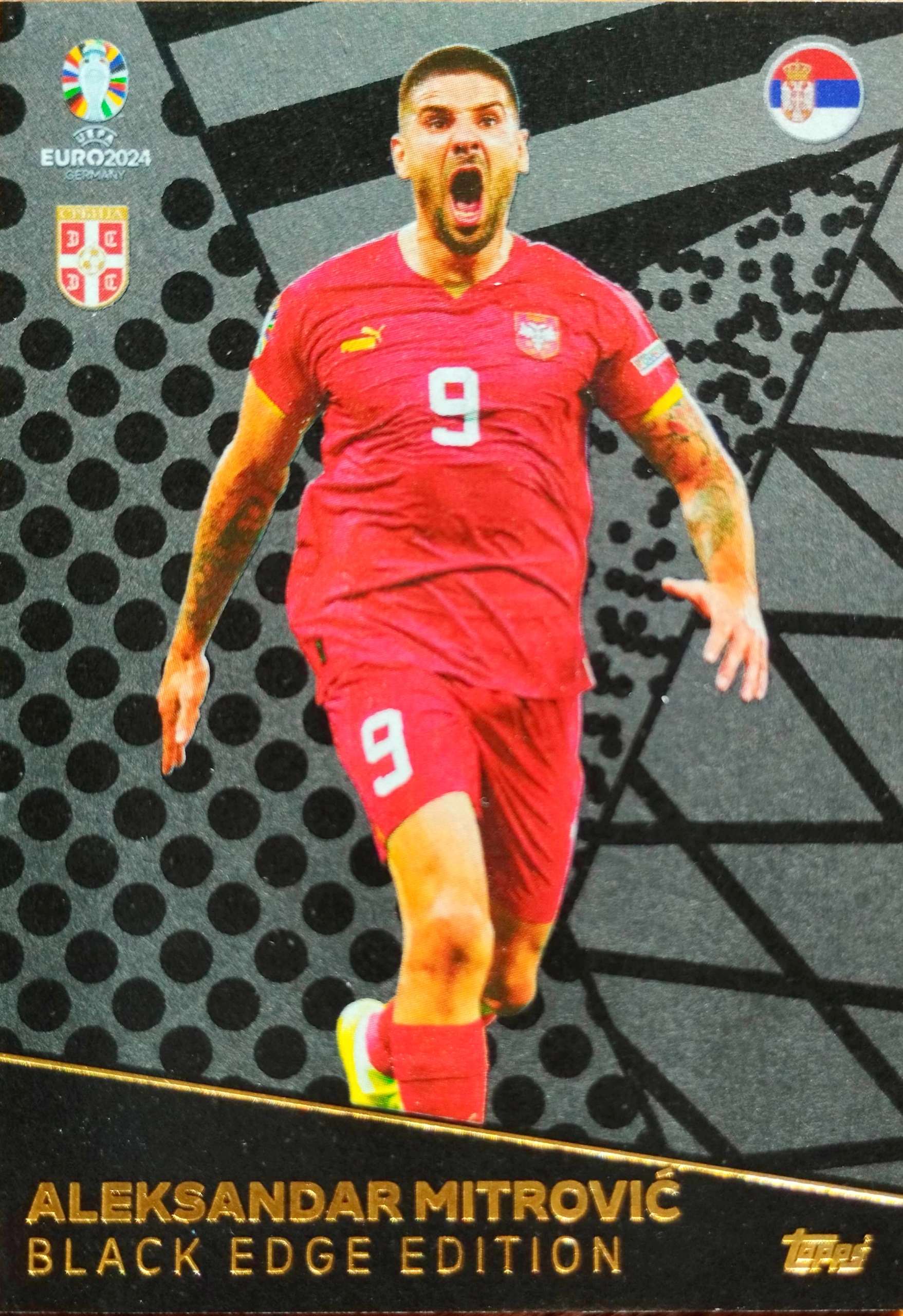 Euro 2024 Topps Match Attax Limited Black Edge Be 8 Aleksandar Mitrovic