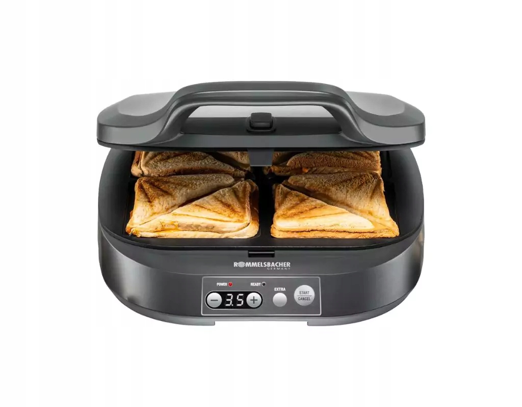 Sendvičovač na 4 sendviče XXL Rommelsbacher St 1800 Sam 1800 W