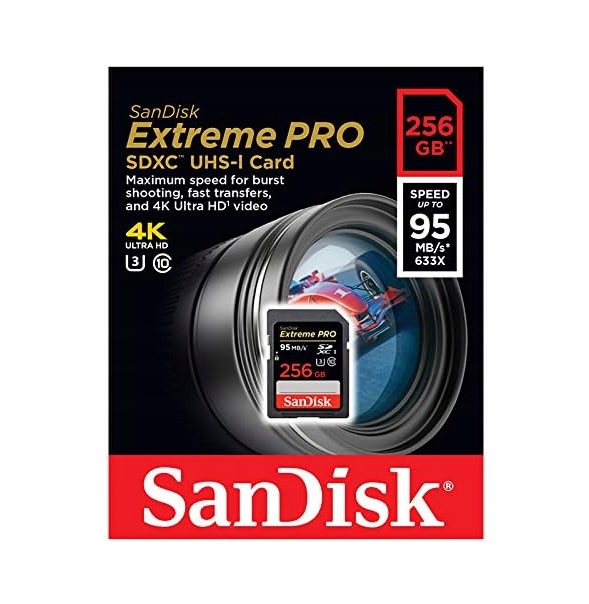 SanDisk Extreme Pro 256 Gb do 95 MB/s