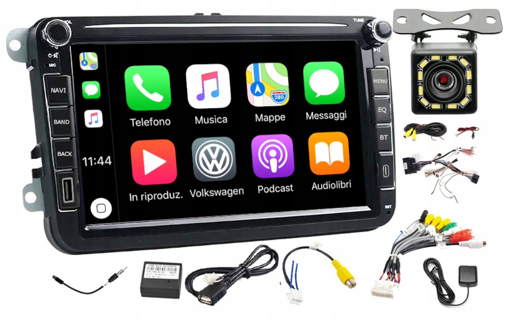 Rádio Navigácia Gps Andorid Vw Jetta VI 2010-2018 Wifi Usb 6GB 128GB