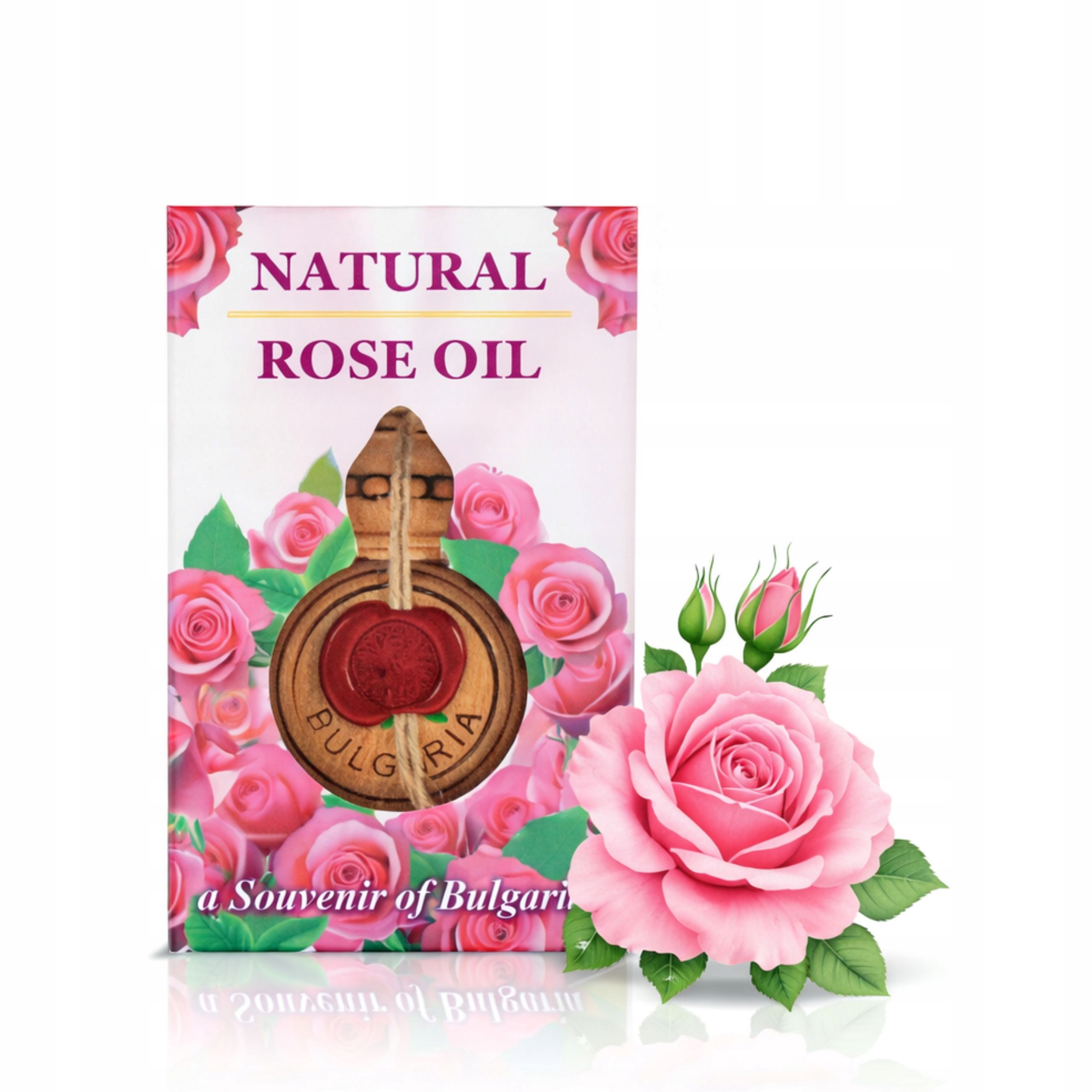 Bulharský růžový olej 100% Rosa Damascena Přírodní originál 1 ml