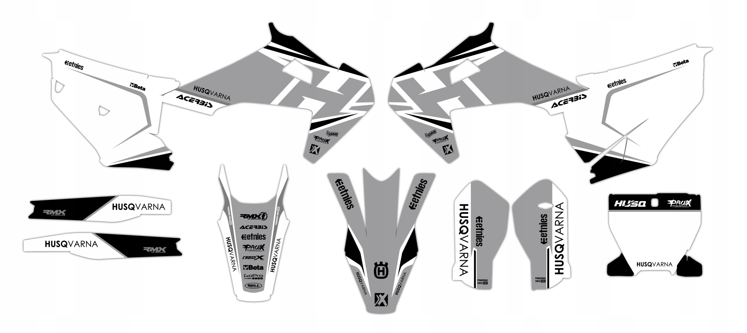 Dýha nálepky na motor Husqvarna Tc Fc 19-22