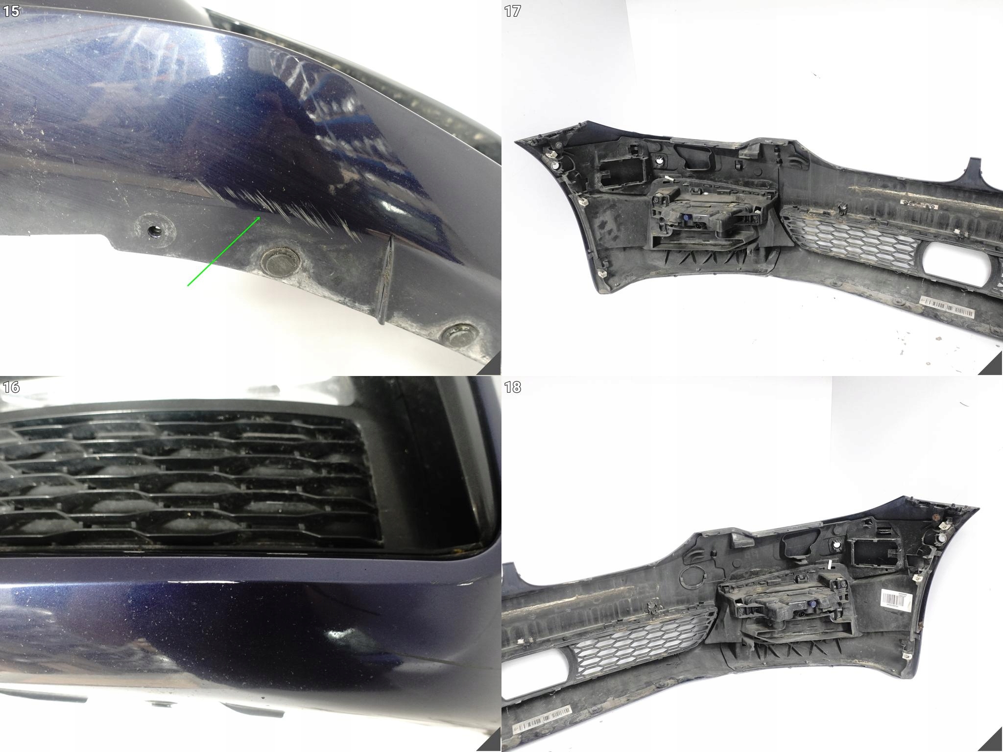 BMW 5 G30 G31 m-packet MSP 17-20 nárazník předek + KRATKI + LED 6xPDC C10