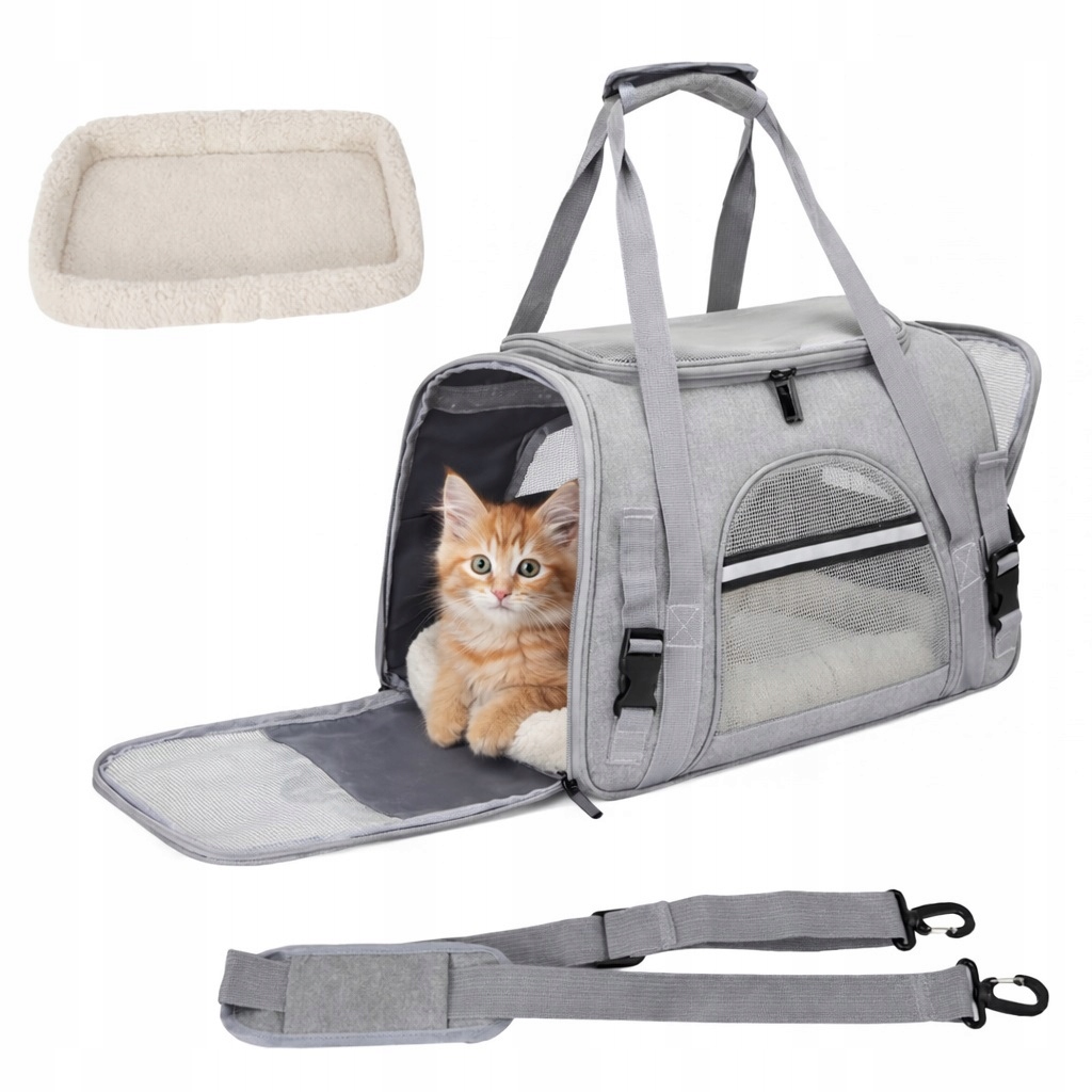 Přepravka pro pro kočky psa, taška s nastavitelným ramenním popruhem (I108)