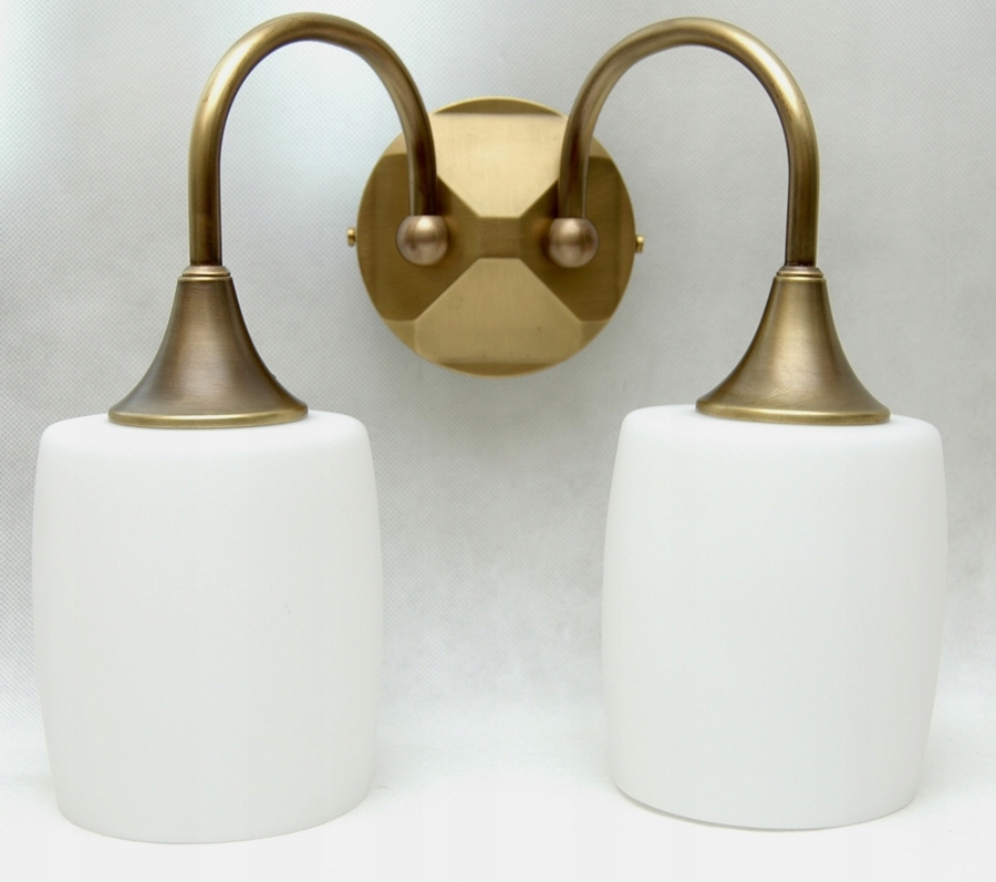 Mosadzné nástenné svietidlo, nástenná lampa z mosadze