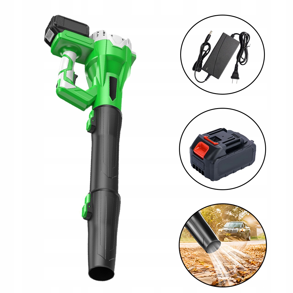 Foukač Na Listí Li-ion 21V Akumulátor Se 2 Akumulátory