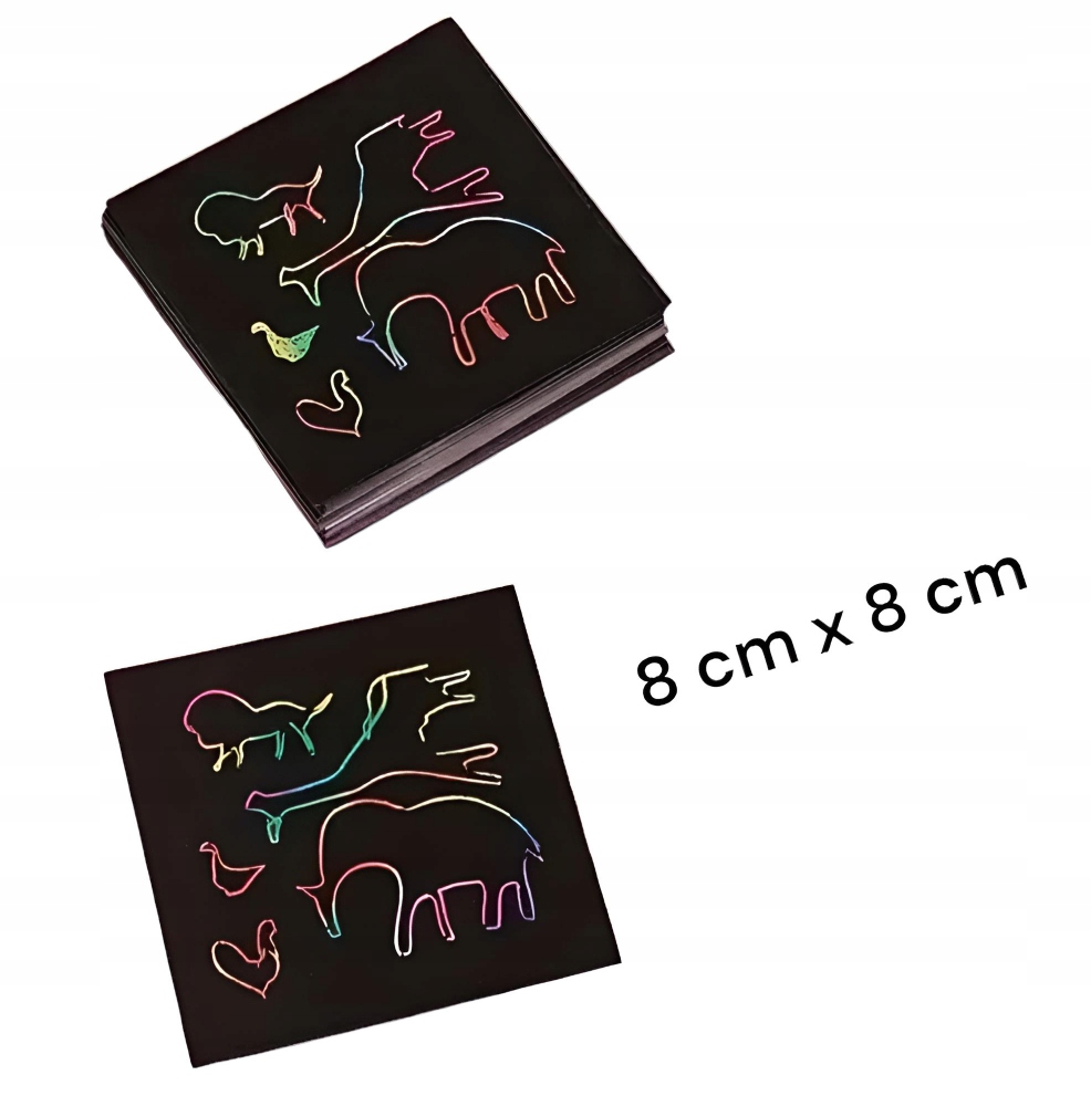 SCRATCH NOTE ZESTAW 125 ARKUSZY- KOLOROWANKA WYDRAPYWANKA TĘCZA ZDRAPYWANKA EAN (GTIN) 5906280224479