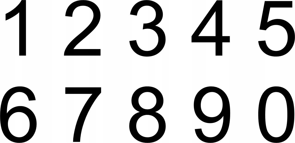 Velmi Velká Čitelná Číslice pro dům číslo domu adresa 30 cm