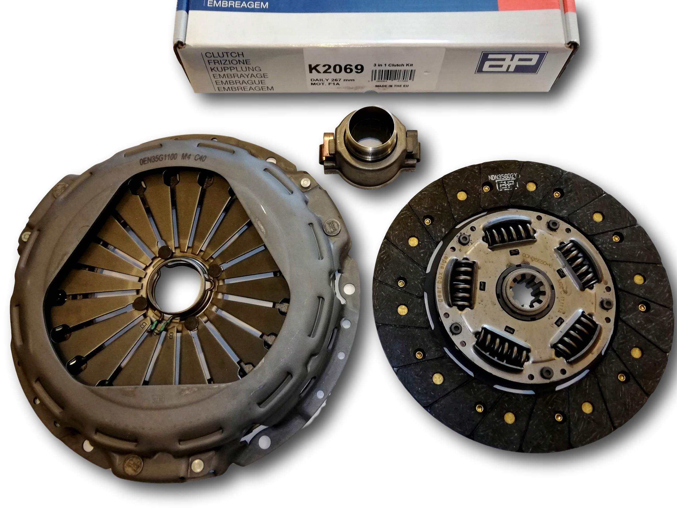 SPRZĘGŁO IVECO DAILY 2.3 2006- 267MM AP K2069