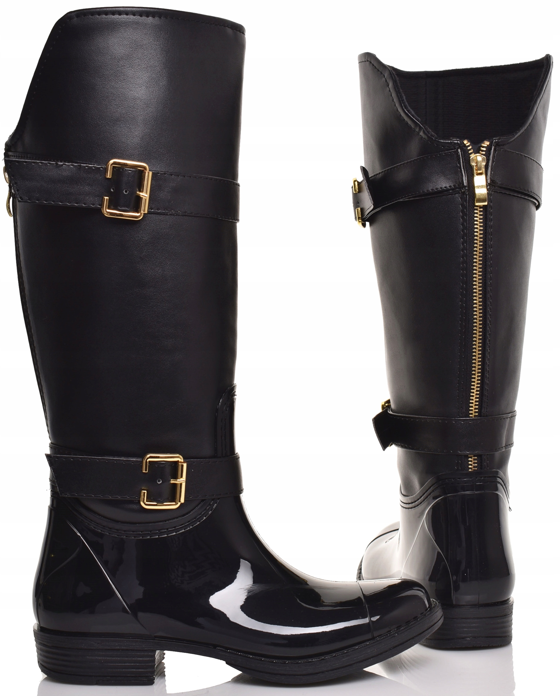 

Kalosze Damskie Lakierowane Klasyczne Czarne