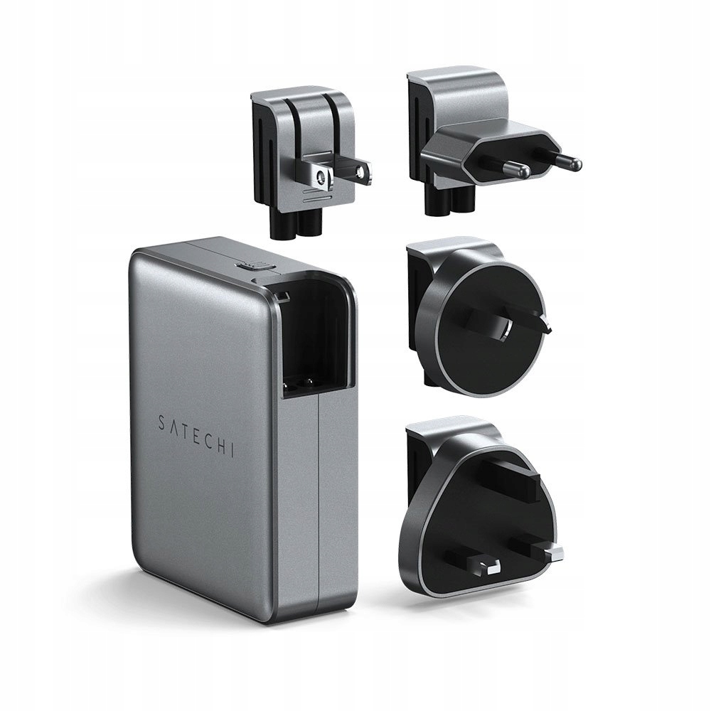 Satechi Usb-c 145W 4-Port Pd GaN Travel Charger Space Gray ST-W145GTM