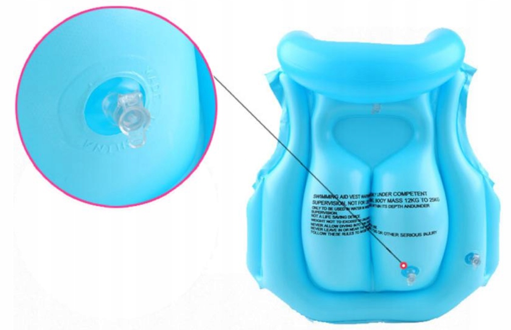 KAPOK RATUNKOWY DMUCHANY KAMIZELKA DLA DZIECI 12-22kg KOLORY Rozmiar inny